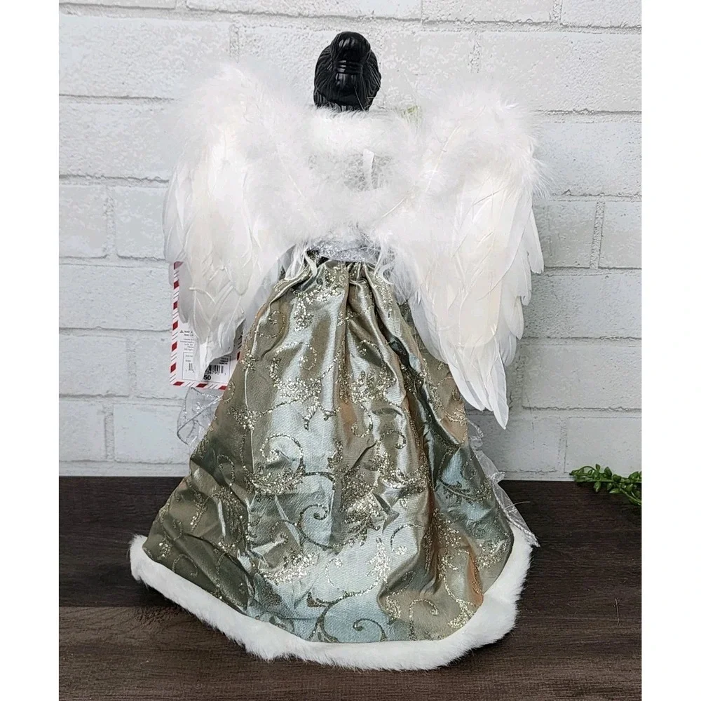 Angel Tree Topper Olive Green Christmas Figure 16